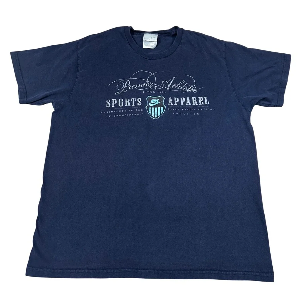 Vintage Nike Premier Athlete Sports Apparel T‎ Shirt Mens Large Tee